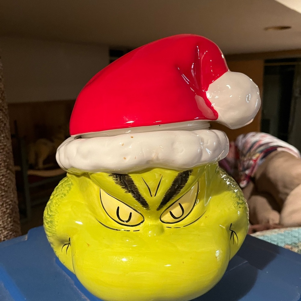 Grinch cookie jar
